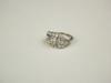 Appraisal: LADY'S RING - Edwardian antique platinum and diamond ring rectangular