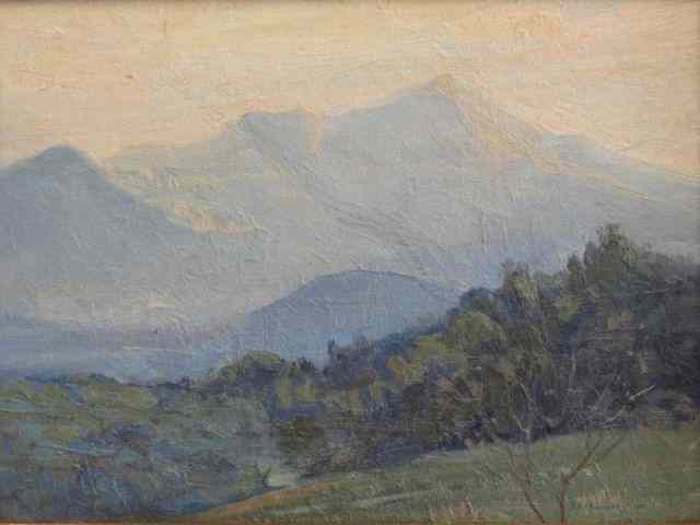 Appraisal: CUNNINGHAM Theo S A O B Landscape ''Mt Pisgahand the