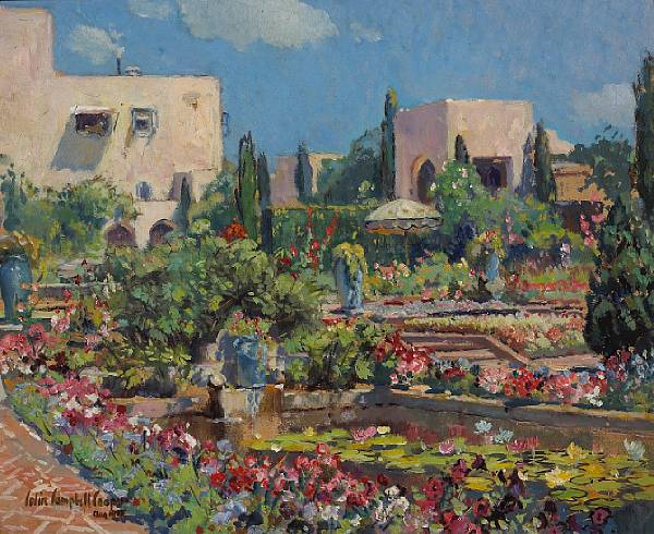 Appraisal: Colin Campbell Cooper American - The Terrace Samarkand Hotel Santa