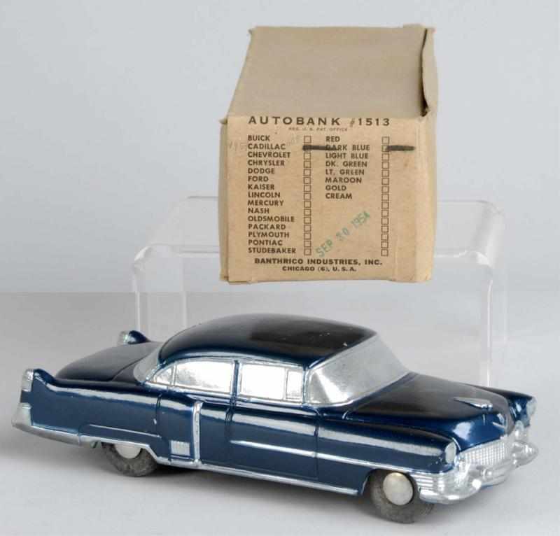 Appraisal: Diecast Banthrico Cadillac Still Bank Toy Description American Some minor