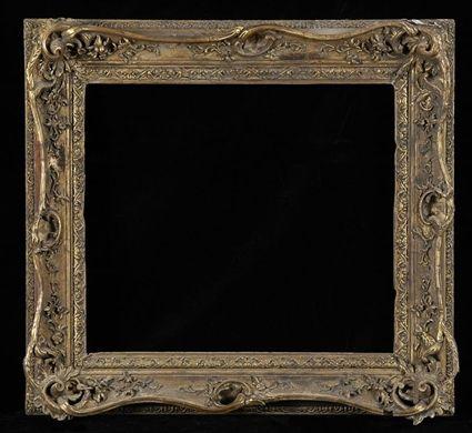 Appraisal: LOUIS XV-STYLE GILTWOOD FRAME x in x in sight