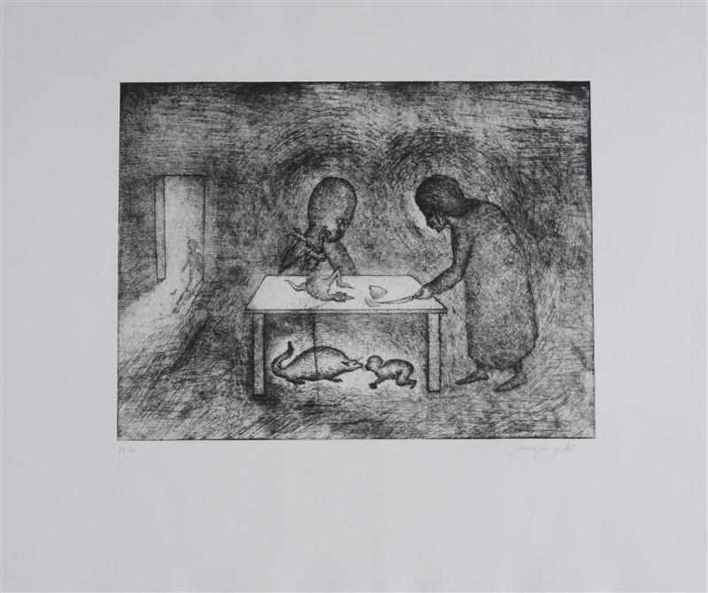 Appraisal: LEONORA CARRINGTON BRITISH MEXICAN - ''SOPA DE POLLO '' CHICKEN