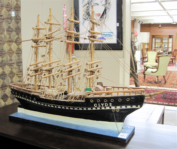 Appraisal: MODEL SAILING SHIP the S S Clyde built in at