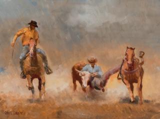 Appraisal: GENE V DOUGHTERY TH- ST C OIL ON PANEL Gene