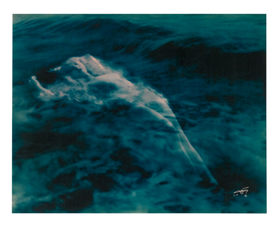 Appraisal: CURTIS EDWARD S - Aphrodite Blue-toned silver print x inches