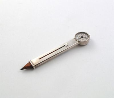 Appraisal: A modern pencil and 'ROTA-Meter' combined with a slide out