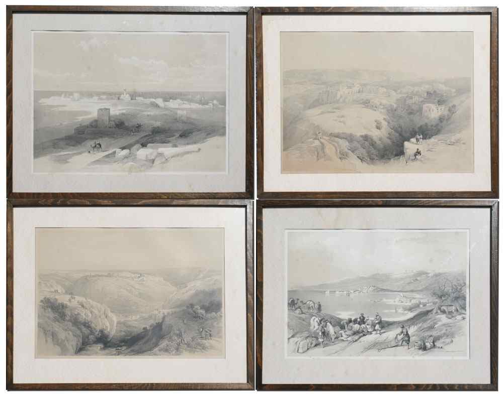 Appraisal: ROBERTS David British - PIECE LITHOGRAPH LOT TO INCLUDE ''Bethlehem''