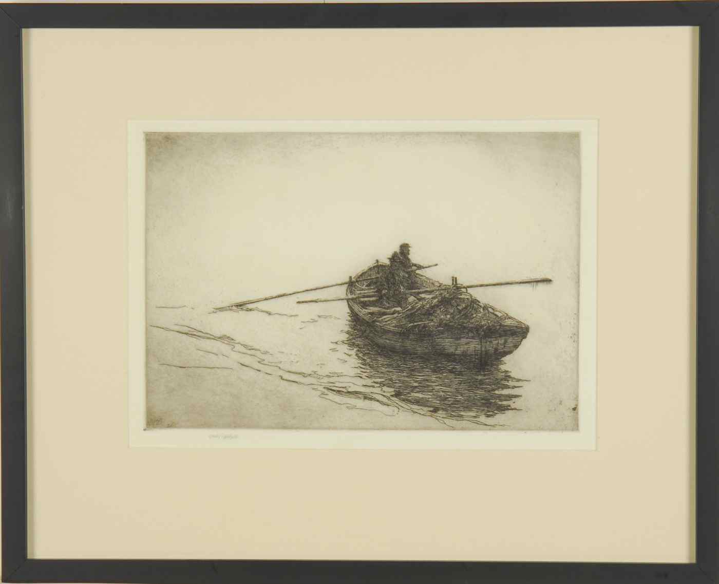 Appraisal: SEARS GALLAGHERAmerican - Rowing the dory Signed in pencil lower