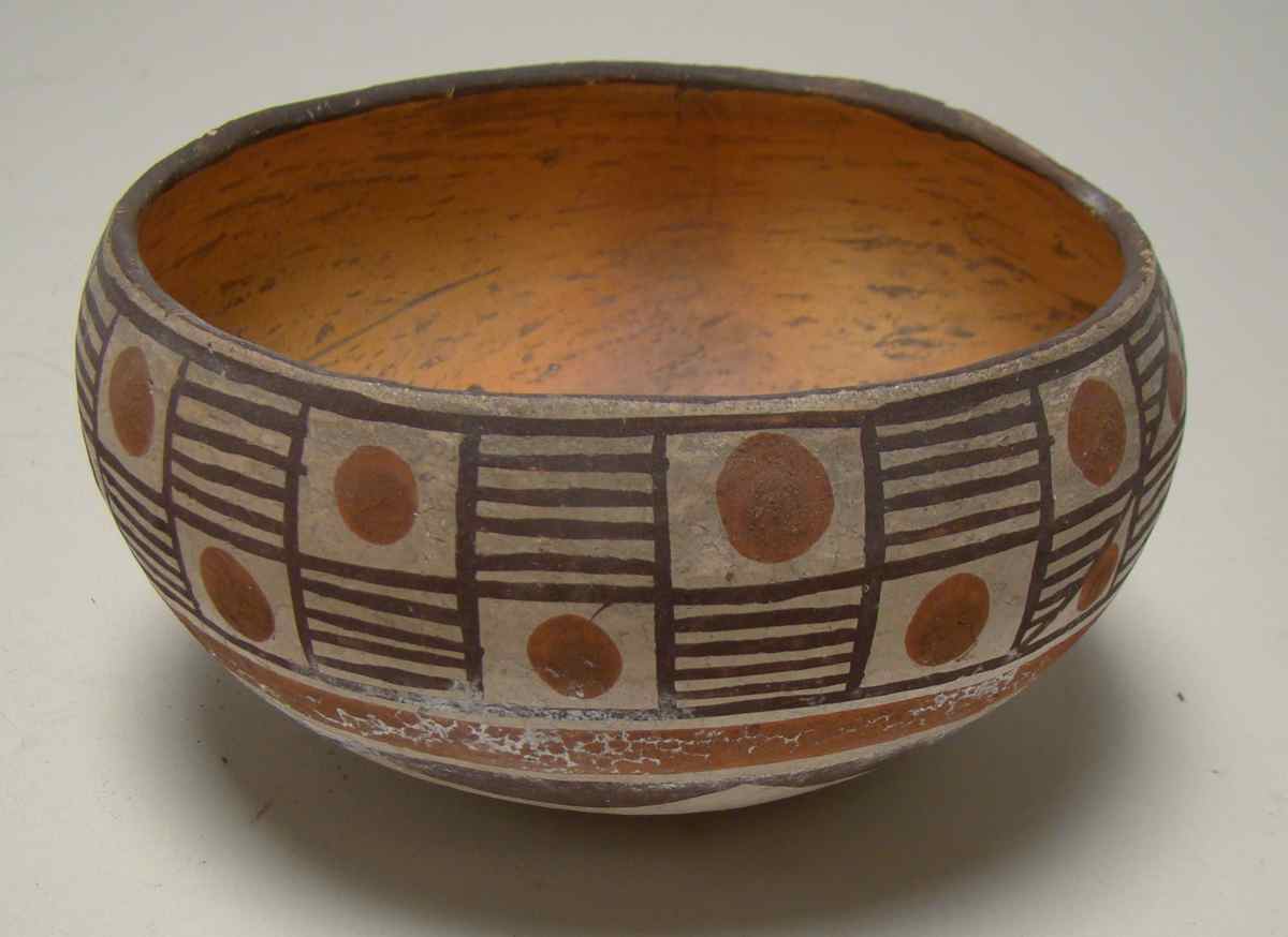 Appraisal: HOPI POTTERY BOWL Early th CenturyWith black red and white