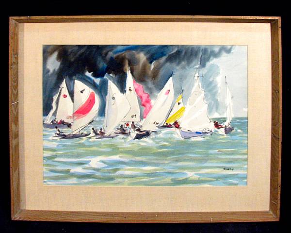 Appraisal: Michael Frary American - Before the Storm signed 'Frary' lower