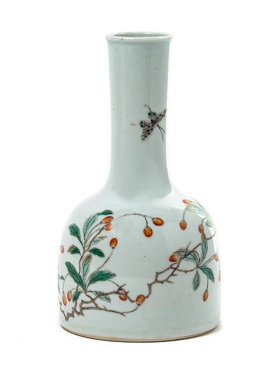 Appraisal: A Famille Verte Porcelain Vase Height inches A Famille Verte