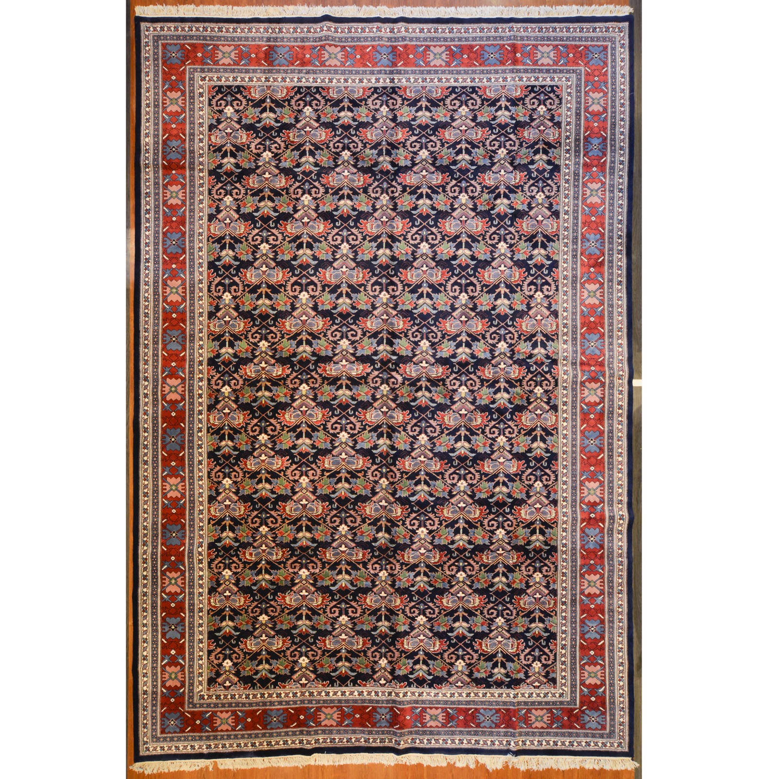 Appraisal: INDO HERIZ CARPET INDIA X Modern hand-knotted wool pile