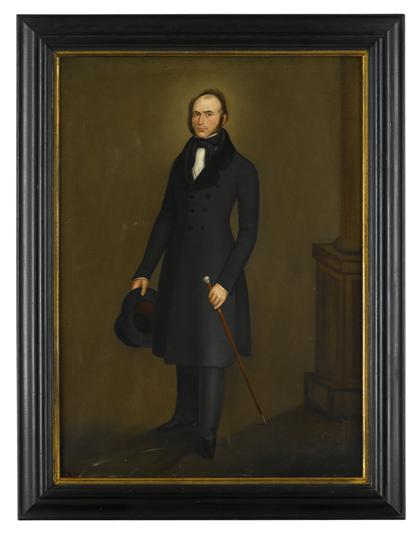 Appraisal: Anglo-American School th century portrait of a gentleman