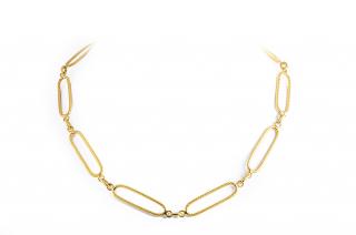 Appraisal: Cartier Large Gold Link Necklace Cartier large gold link necklace