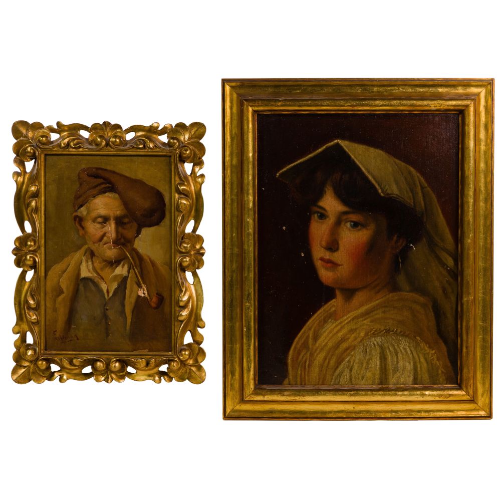 Appraisal: UNKNOWN ARTISTS CONTINENTAL SCHOOL TH CENTURY OIL PAINTINGS items including