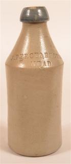 Appraisal: J Percy Broth's Mead Stoneware Bottle J Percy Broth's Mead