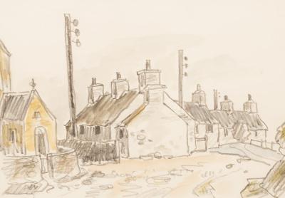 Appraisal: Sir John Kyffin Williams OBE RA - Welsh Village Scene