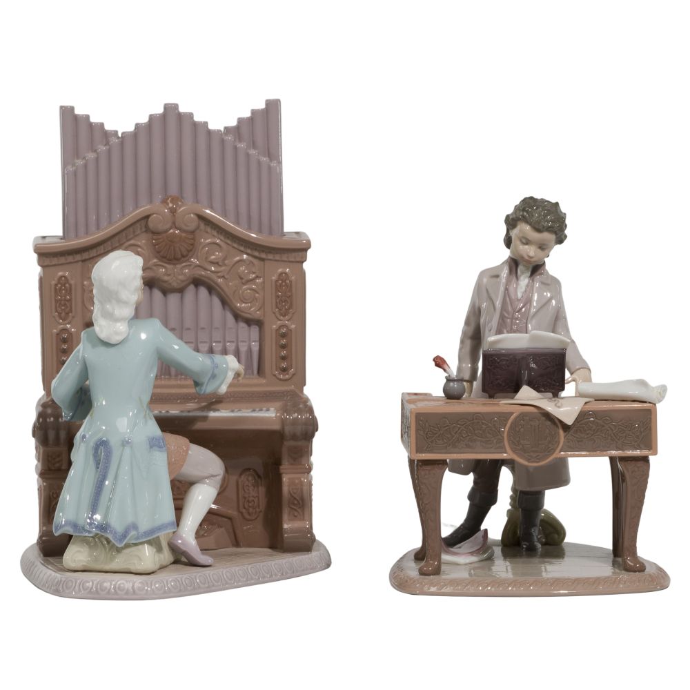 Appraisal: LLADRO FIGURINES items including Young Bach glazed retired and Young