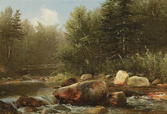 Appraisal: HOMER DODGE MARTIN American - Rocky Stream oil on board