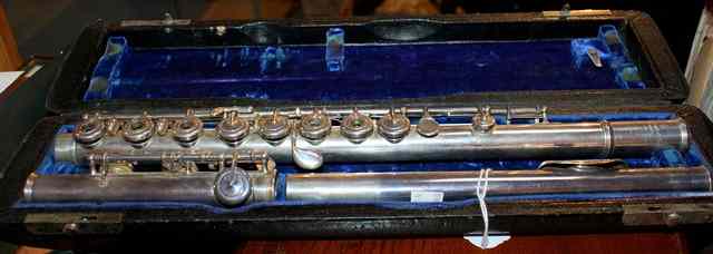 Appraisal: A SILVER FLUTE by Rudall Carte Co Ltd No hallmarked