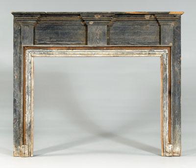 Appraisal: Early Georgia painted mantle surround yellow pine throughout in early