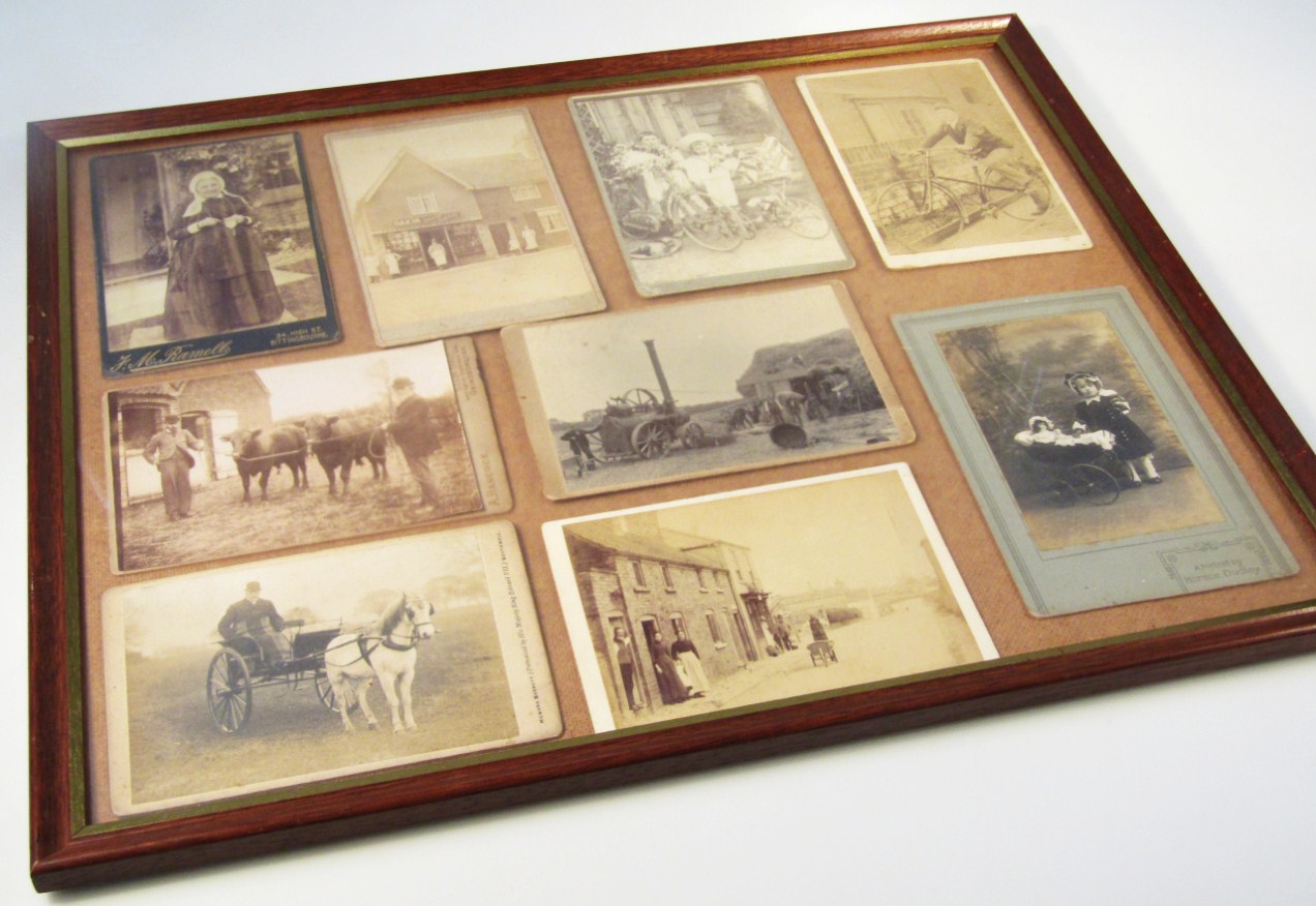 Appraisal: Various Victorian and Edwardian photographs to include farmers aside threshing