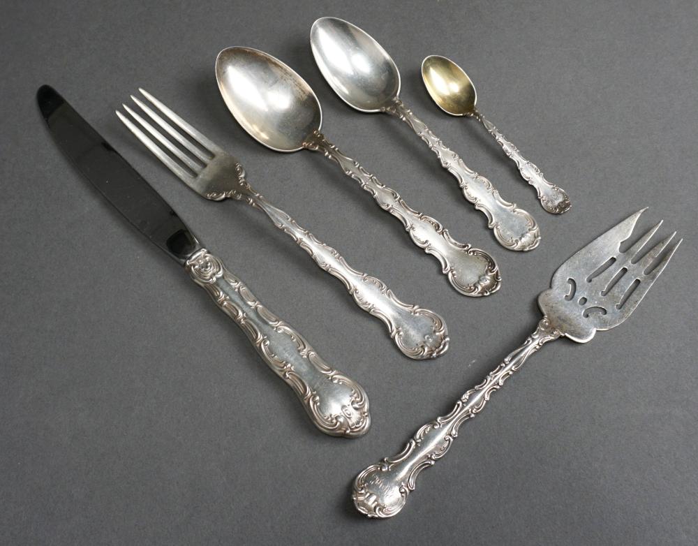 Appraisal: Gorham Sterling Silver 'Strasbourg' -Piece Flat Table Service Weighable ozt