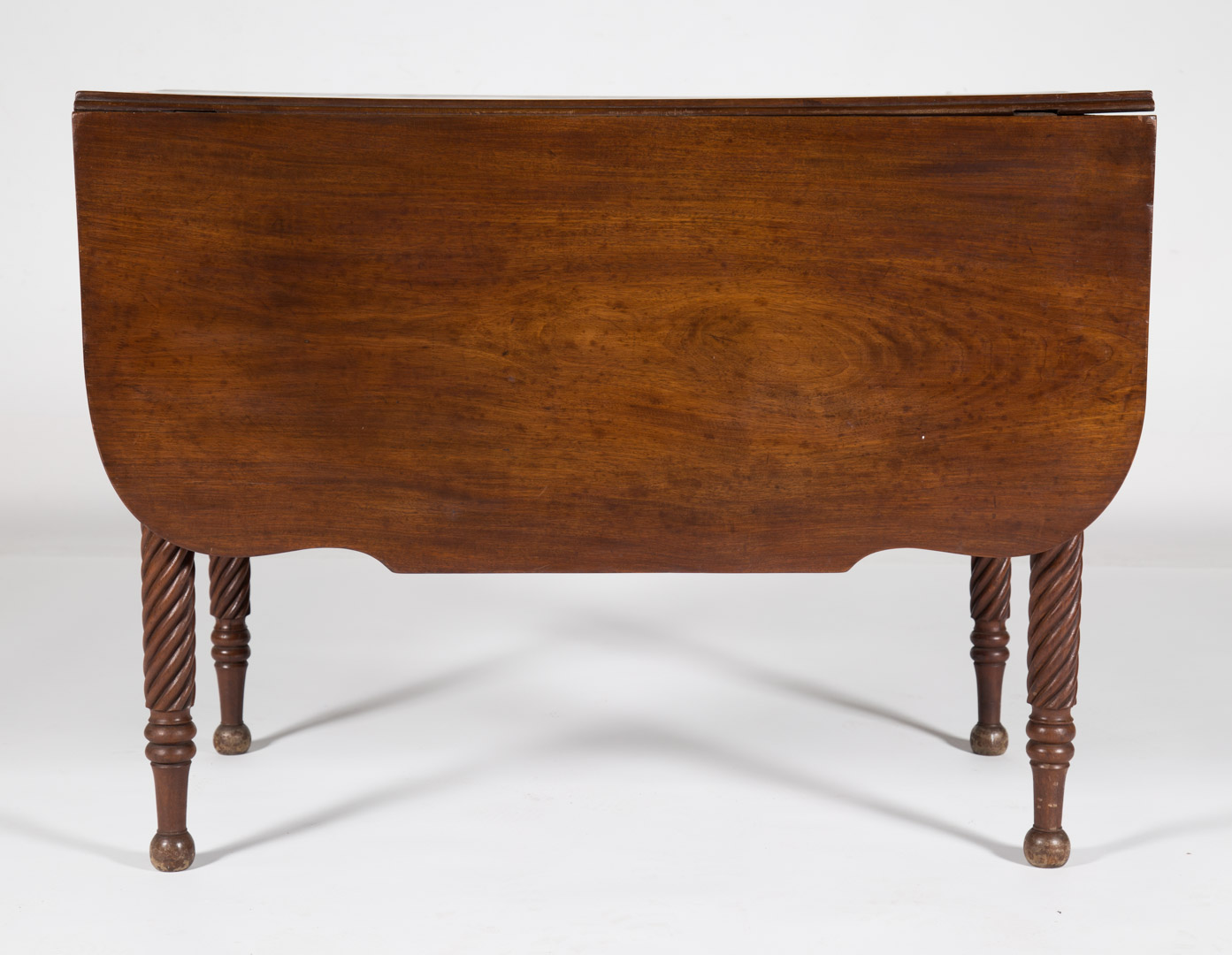 Appraisal: American Classical mahogany drop leaf table circa Pennsylvania flat top