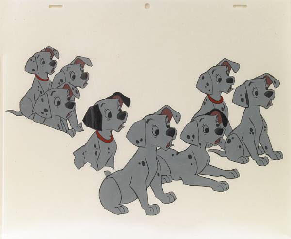 Appraisal: A Walt Disney celluloid from One Hundred and One Dalmatians