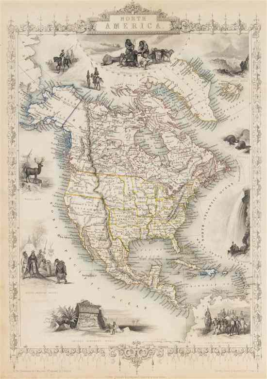 Appraisal: MAP RAPKIN J British India and North America c A