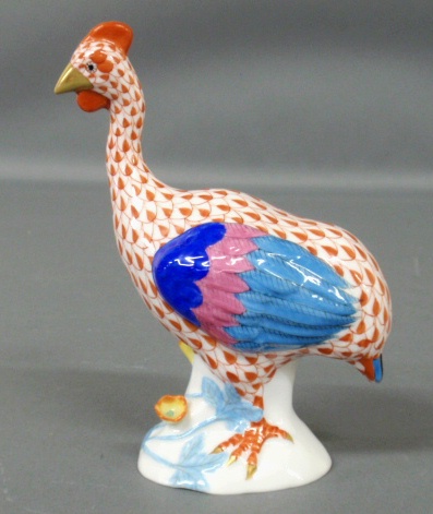 Appraisal: - Colorful Herend porcelain bird h x w -