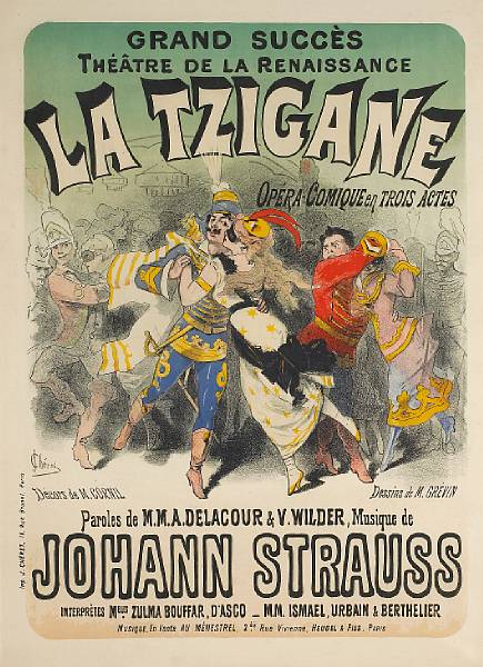 Appraisal: n a Jules Ch ret French - La Tzigane B