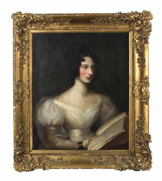 Appraisal: British School th century Portrait of a Lady oil on