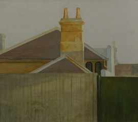 Appraisal: Bryan Westwood - Study of Paddington Terrace behind Fence oil