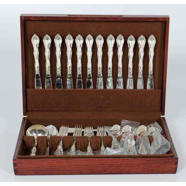 Appraisal: Towle Sterling Flatware Service American a sixty-three piece sterling flatware