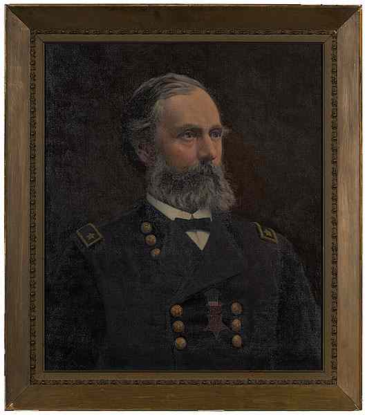 Appraisal: General Orlando B Willcox Medal of Honor Winner Oil Portrait