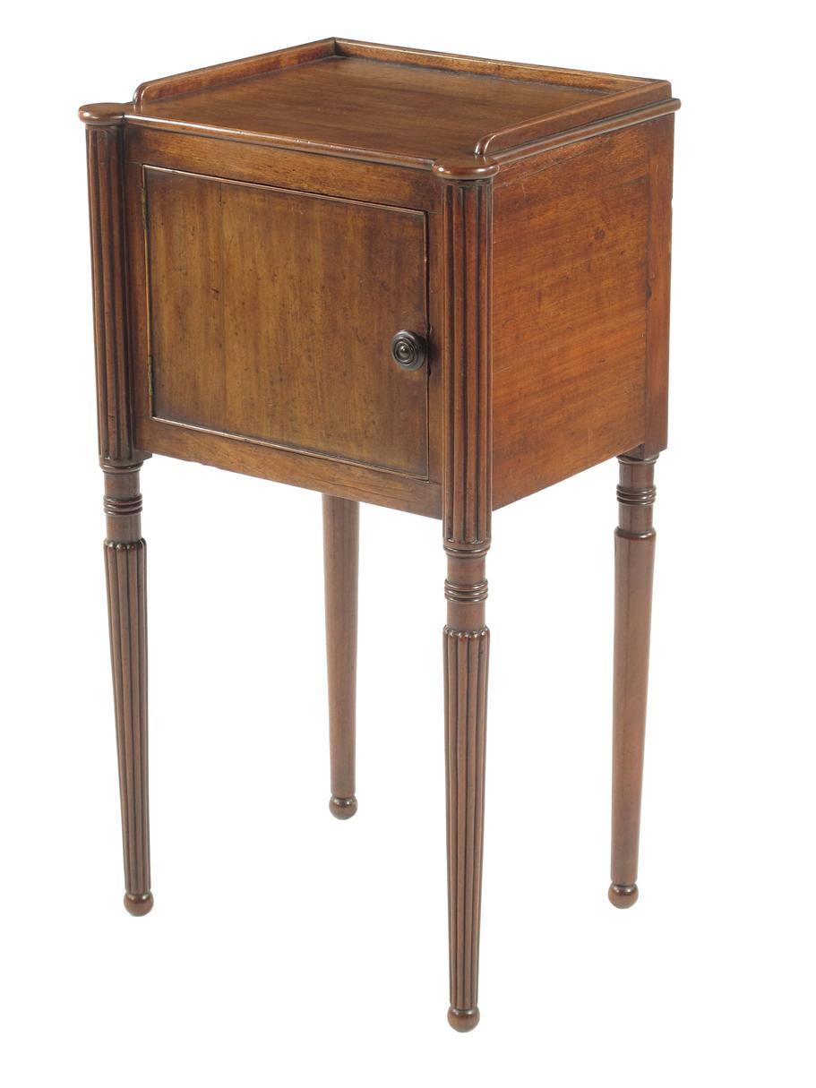 Appraisal: A George IV mahogany bedside cupboard