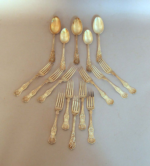 Appraisal: Fifteen pcs of sterling flatware pcs by Reed Barton in