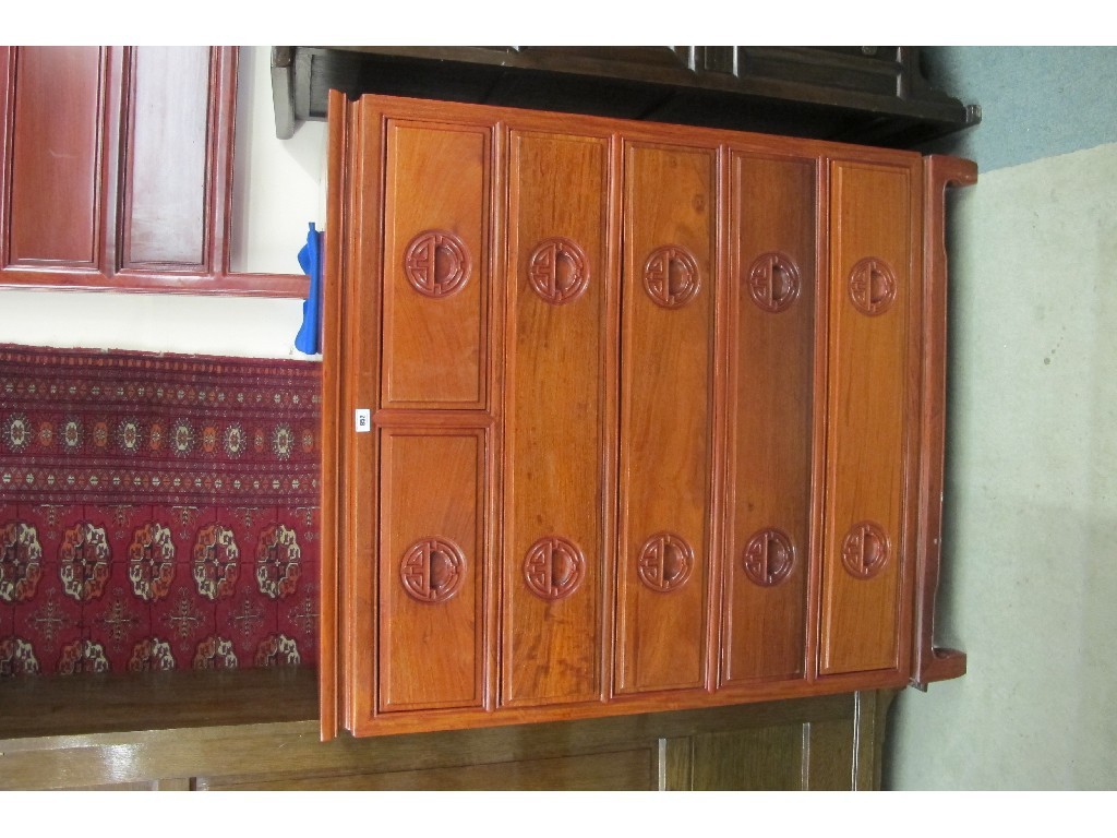 Appraisal: A Chinese hardwood chest of drawers with two short drawers