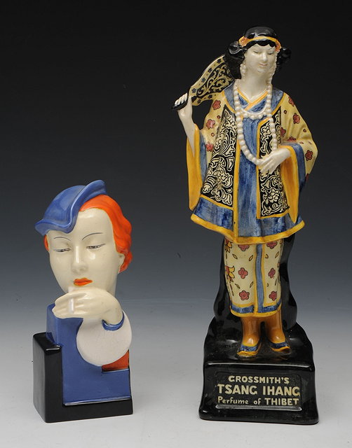 Appraisal: A ROYAL DOULTON POTTERY MODEL advertising Grossmith's Tsang Ihang Perfume