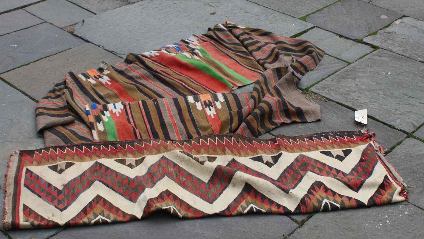 Appraisal: TWO NATIVE AMERICAN RUGS ' x ' '' and '