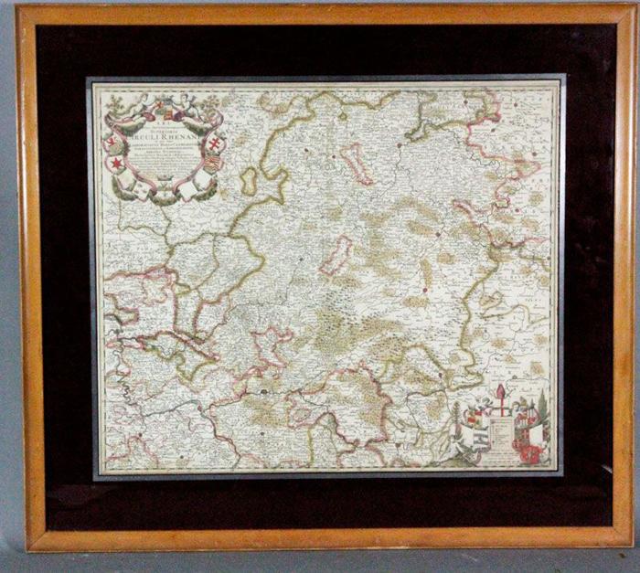 Appraisal: - th C Map of Germany th century map of