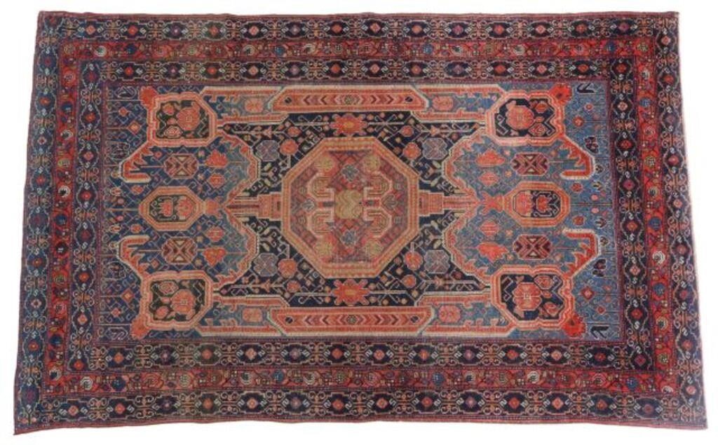 Appraisal: Hand-tied Persian Senneh rug approx ' l ' w