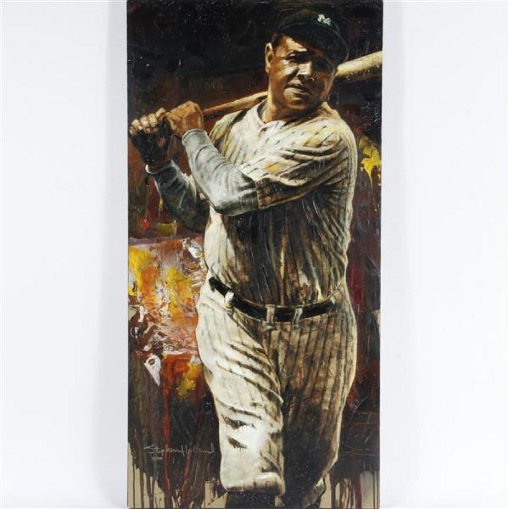 Appraisal: STEPHEN HOLLAND AMERICAN B BABE RUTH NEW YORK YANKEES MIXED