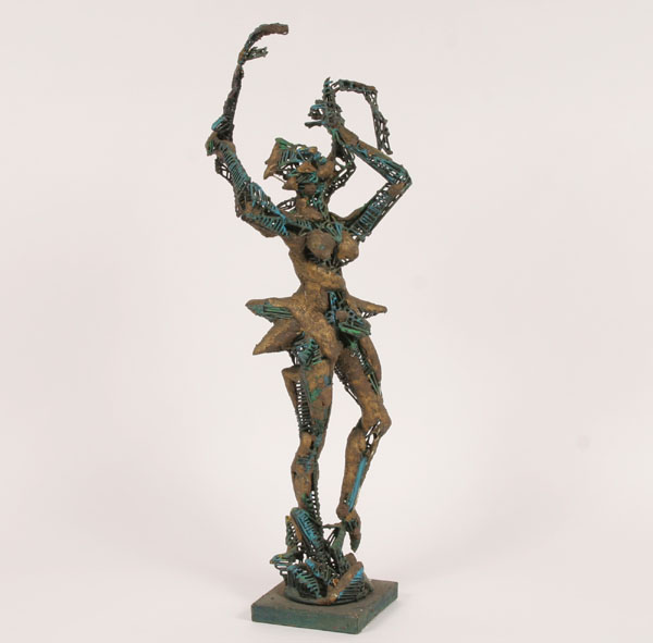 Appraisal: Robert Lohman American - ballerina dancer abstract female form metal