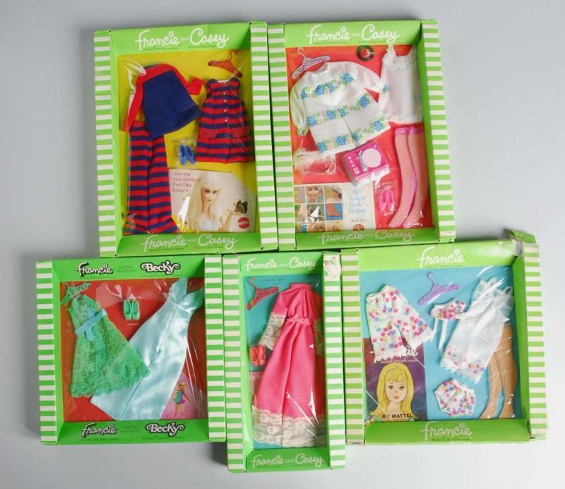 Appraisal: Lot of Boxed Outfits Description Francie Casey Becky - Sugar