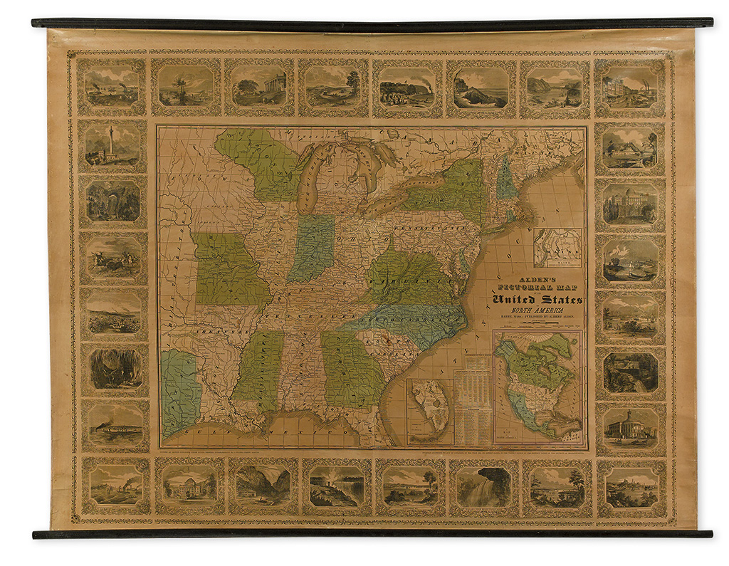 Appraisal: ALDEN ALBERT Alden's Pictorial Map of the United States of