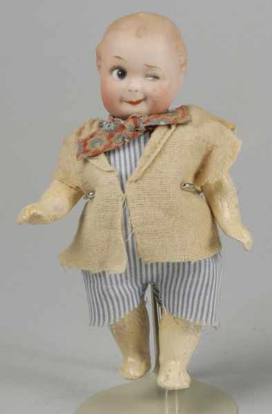 Appraisal: Cute German Bisque Googly Doll Description Signed with square mark