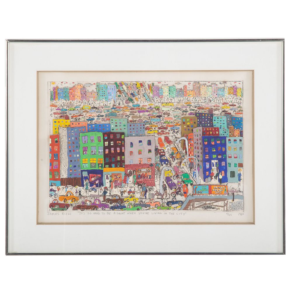 Appraisal: James Rizzi It's So Hard To Be A Saint American