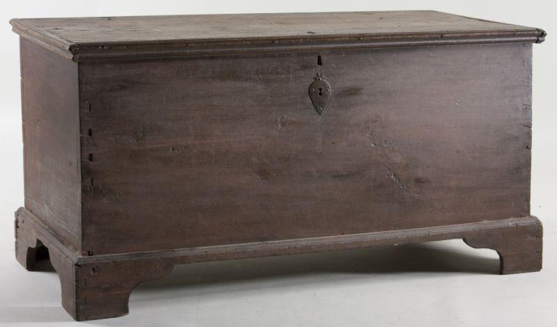 Appraisal: Southern Chippendale Blanket Chest circa Carrabus County North Carolina provenance